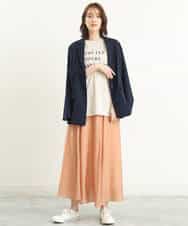 FOKGP06085 MK MICHEL KLEIN(MK ミッシェルクラン) ロゴTシャツ/洗える ベージュ
