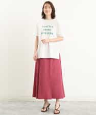 FOKGP06085 MK MICHEL KLEIN(MK ミッシェルクラン) ロゴTシャツ/洗える ベージュ