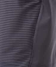 FOKGS01096 MK MICHEL KLEIN(MK ミッシェルクラン) ボーダーチュールカットソー/洗える グレー
