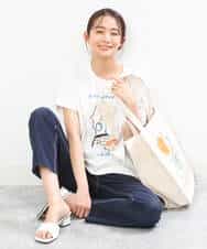 FOKGS05090 MK MICHEL KLEIN(MK ミッシェルクラン) 【Marie Assénat×MK MICHEL KLEIN】30周年記念コラボTシャツ ホワイト