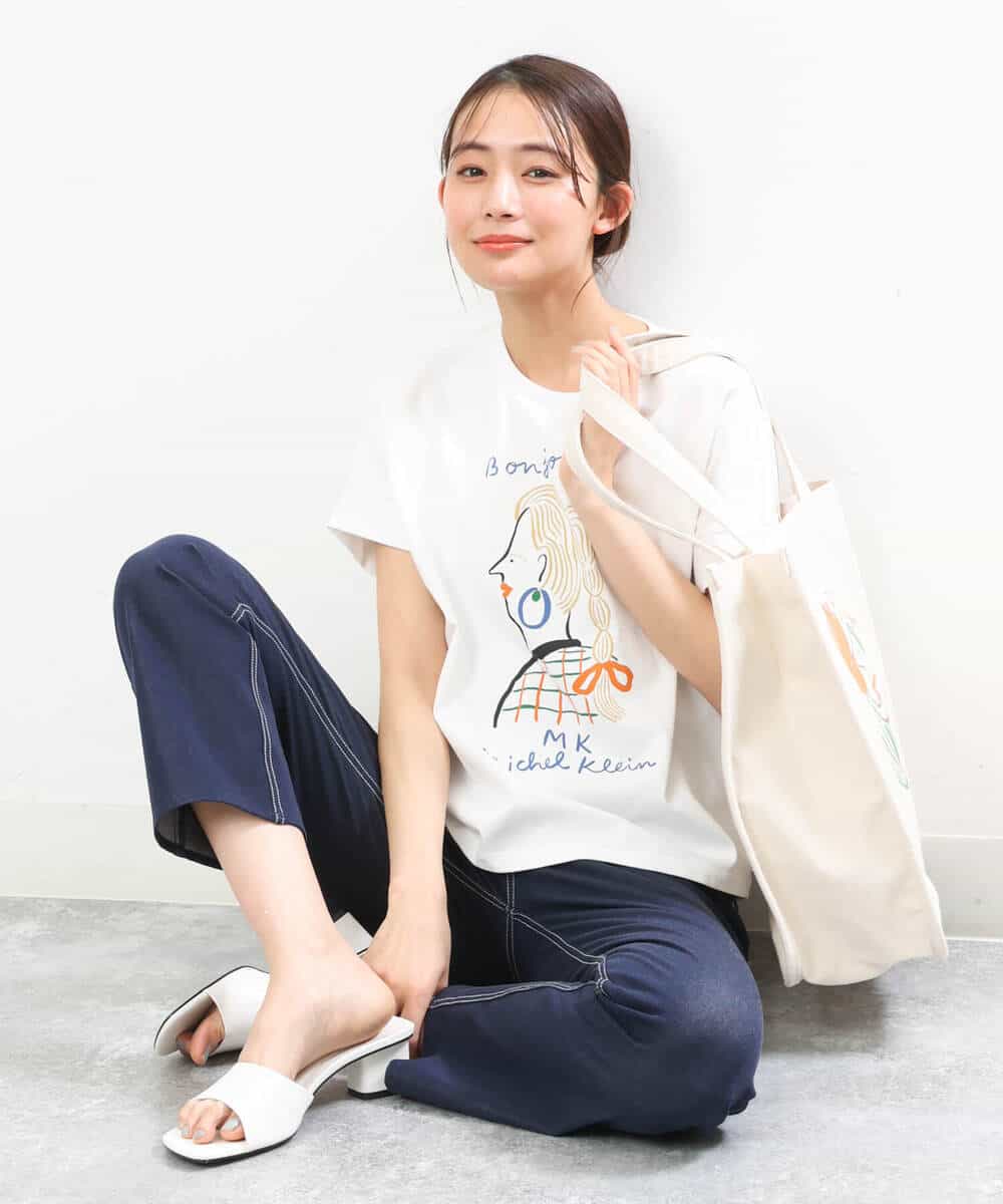 Marie Assénat×MK MICHEL KLEIN】30周年記念コラボTシャツ(カットソー・Tシャツ) MK MICHEL KLEIN(MK  ミッシェルクラン)｜イトキンオンラインストア
