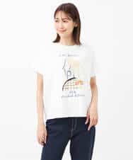 FOKGS05090 MK MICHEL KLEIN(MK ミッシェルクラン) 【Marie Assénat×MK MICHEL KLEIN】30周年記念コラボTシャツ ホワイト