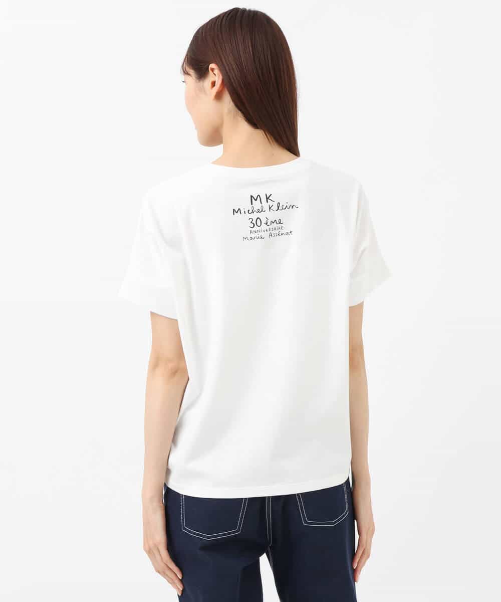 FOKGS05090 MK MICHEL KLEIN(MK ミッシェルクラン) 【Marie Assénat×MK MICHEL KLEIN】30周年記念コラボTシャツ ホワイト
