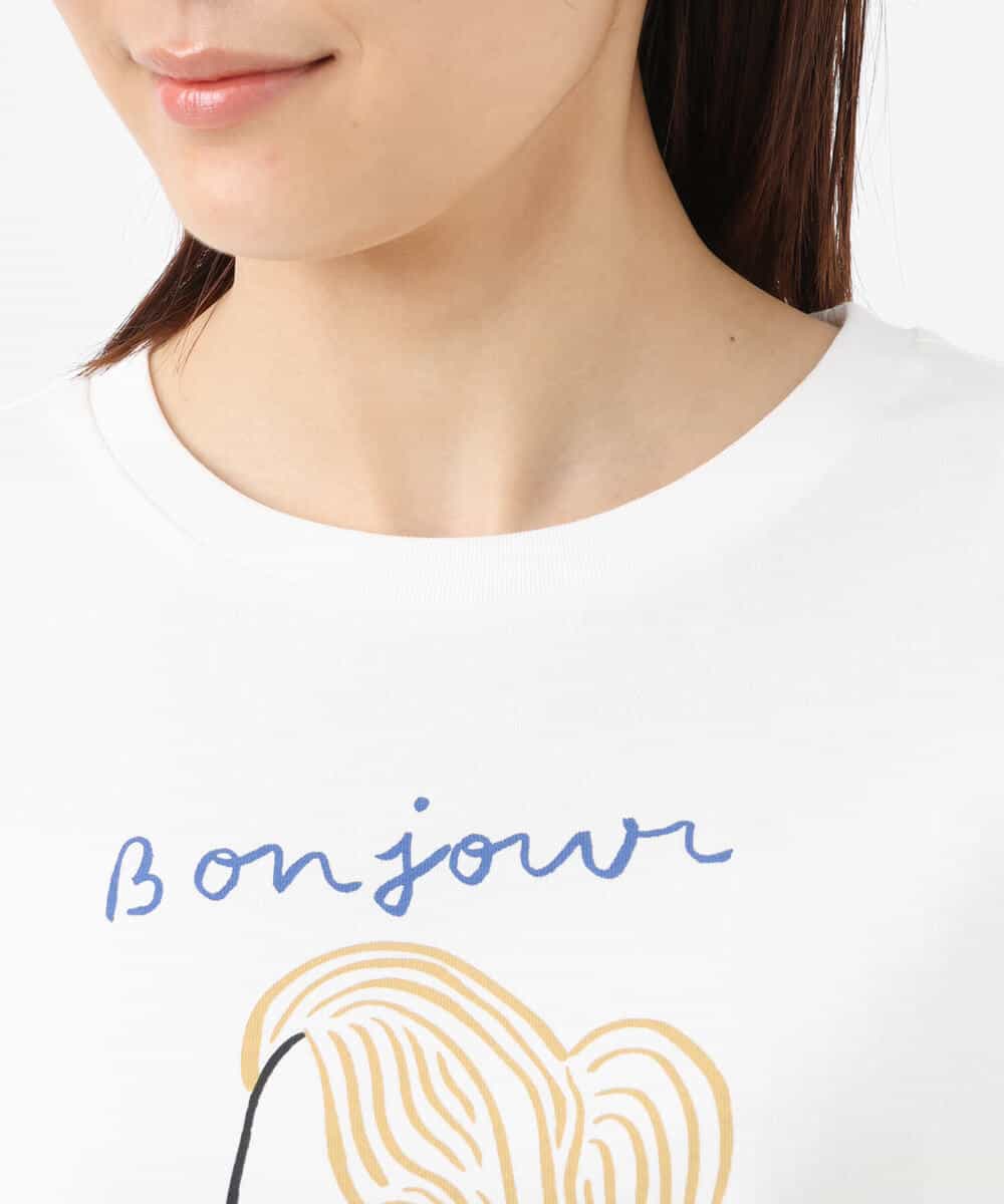 FOKGS05090 MK MICHEL KLEIN(MK ミッシェルクラン) 【Marie Assénat×MK MICHEL KLEIN】30周年記念コラボTシャツ ホワイト