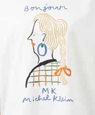 FOKGS05090 MK MICHEL KLEIN(MK ミッシェルクラン) 【Marie Assénat×MK MICHEL KLEIN】30周年記念コラボTシャツ ホワイト