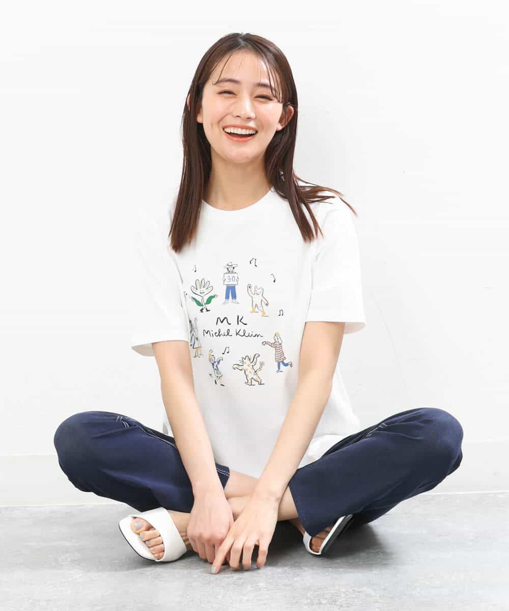 Marie Assénat×MK MICHEL KLEIN】30周年記念コラボTシャツ(カットソー・Tシャツ) MK MICHEL KLEIN(MK  ミッシェルクラン)｜イトキンオンラインストア