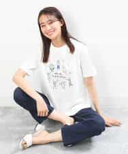 FOKGS06090 MK MICHEL KLEIN(MK ミッシェルクラン) 【Marie Assénat×MK MICHEL KLEIN】30周年記念コラボTシャツ ホワイト