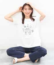FOKGS06090 MK MICHEL KLEIN(MK ミッシェルクラン) 【Marie Assénat×MK MICHEL KLEIN】30周年記念コラボTシャツ ホワイト