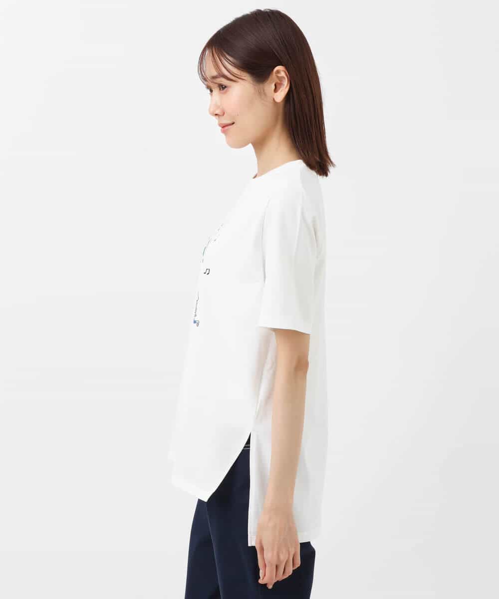 FOKGS06090 MK MICHEL KLEIN(MK ミッシェルクラン) 【Marie Assénat×MK MICHEL KLEIN】30周年記念コラボTシャツ ホワイト