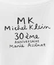 FOKGS06090 MK MICHEL KLEIN(MK ミッシェルクラン) 【Marie Assénat×MK MICHEL KLEIN】30周年記念コラボTシャツ ホワイト