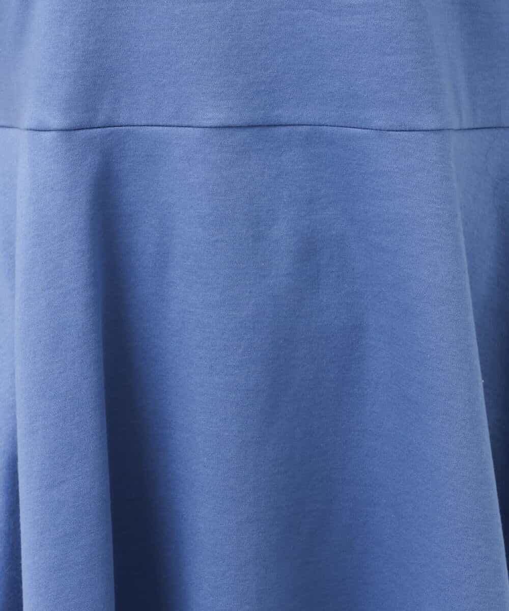 FOKGS07110 MK MICHEL KLEIN(MK ミッシェルクラン) ペプラムシルエットカットソー/洗える ブルー