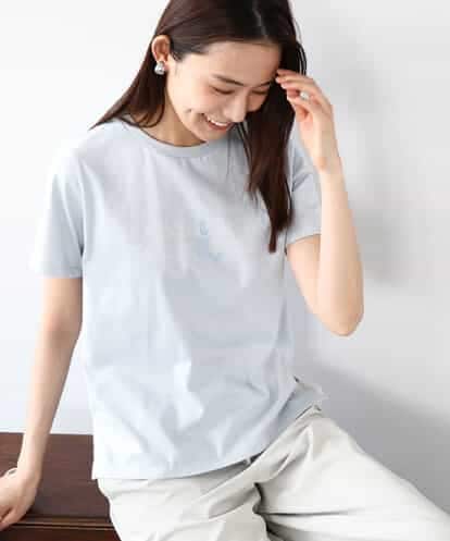 FOKHA60075 MK MICHEL KLEIN 配色デザインロゴTシャツ/接触冷感/洗える