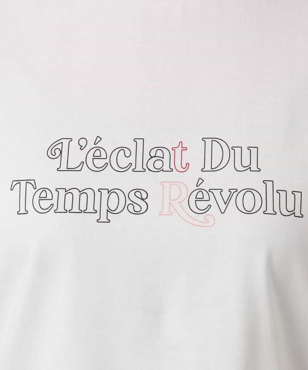 FOKHA60075 MK MICHEL KLEIN(MK ミッシェルクラン) 配色デザインロゴTシャツ/接触冷感/洗える ライトブルー