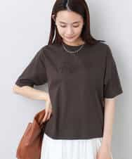 FOKHA62080 MK MICHEL KLEIN(MK ミッシェルクラン) リラックスシルエット ロゴTシャツ/接触冷感/洗える ホワイト