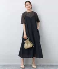 FOKHA62080 MK MICHEL KLEIN(MK ミッシェルクラン) リラックスシルエット ロゴTシャツ/接触冷感/洗える ホワイト