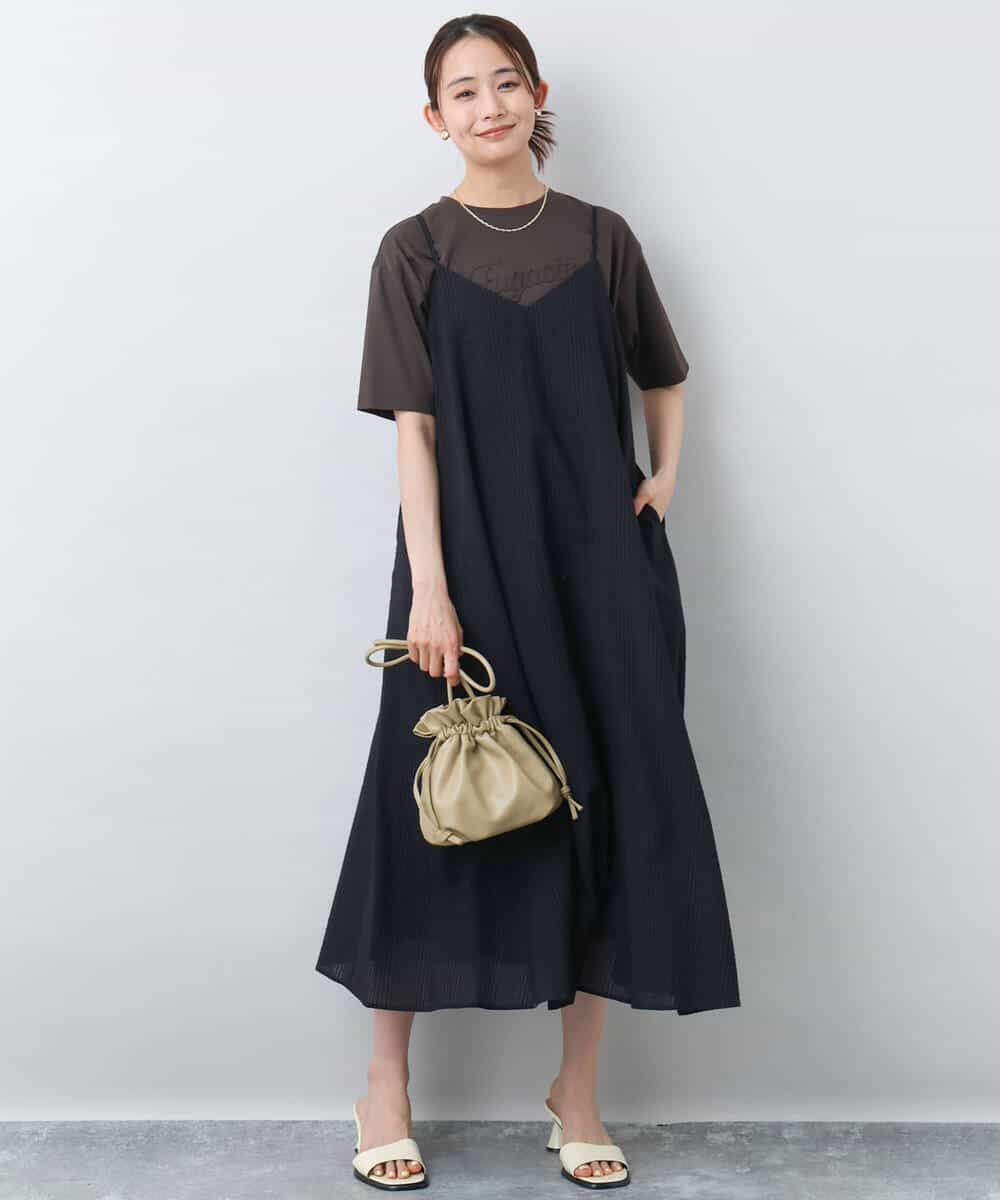 FOKHA62080 MK MICHEL KLEIN(MK ミッシェルクラン) リラックスシルエット ロゴTシャツ/接触冷感/洗える ホワイト