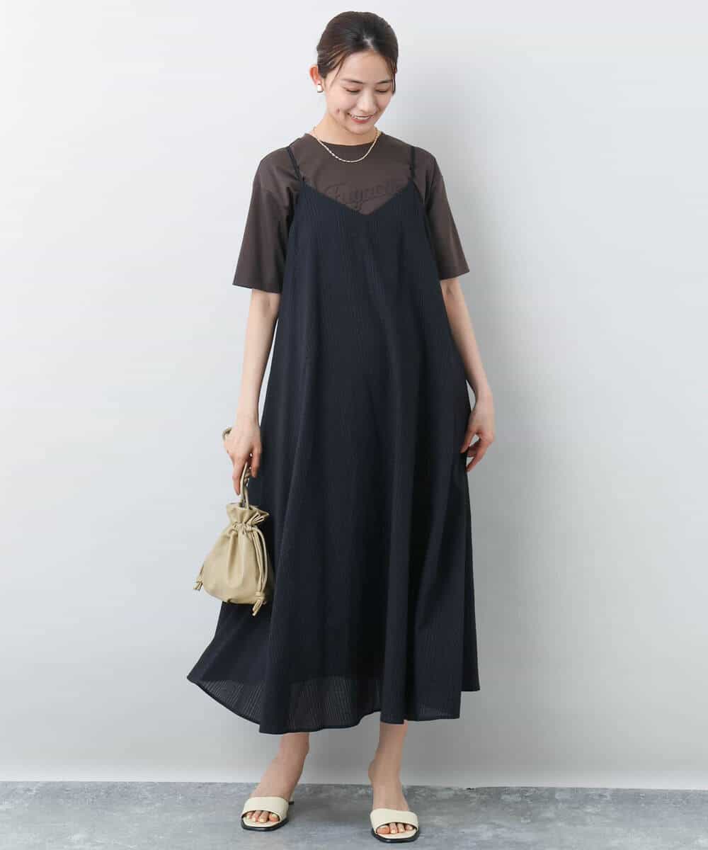 FOKHA62080 MK MICHEL KLEIN(MK ミッシェルクラン) リラックスシルエット ロゴTシャツ/接触冷感/洗える ホワイト