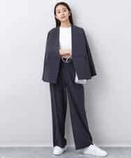 FOKHA62080 MK MICHEL KLEIN(MK ミッシェルクラン) リラックスシルエット ロゴTシャツ/接触冷感/洗える ホワイト