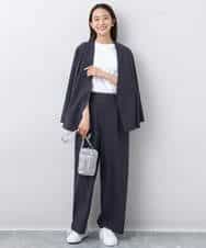 FOKHA62080 MK MICHEL KLEIN(MK ミッシェルクラン) リラックスシルエット ロゴTシャツ/接触冷感/洗える ホワイト
