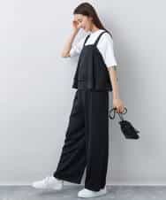 FOKHA62080 MK MICHEL KLEIN(MK ミッシェルクラン) リラックスシルエット ロゴTシャツ/接触冷感/洗える ホワイト