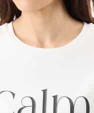 FOKID71085 MK MICHEL KLEIN(MK ミッシェルクラン) [接触冷感/洗える]コットンロゴTシャツ ホワイト