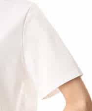 FOKID71085 MK MICHEL KLEIN(MK ミッシェルクラン) [接触冷感/洗える]コットンロゴTシャツ ホワイト