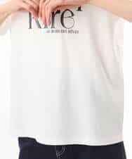 FOKID71085 MK MICHEL KLEIN(MK ミッシェルクラン) [接触冷感/洗える]コットンロゴTシャツ ホワイト