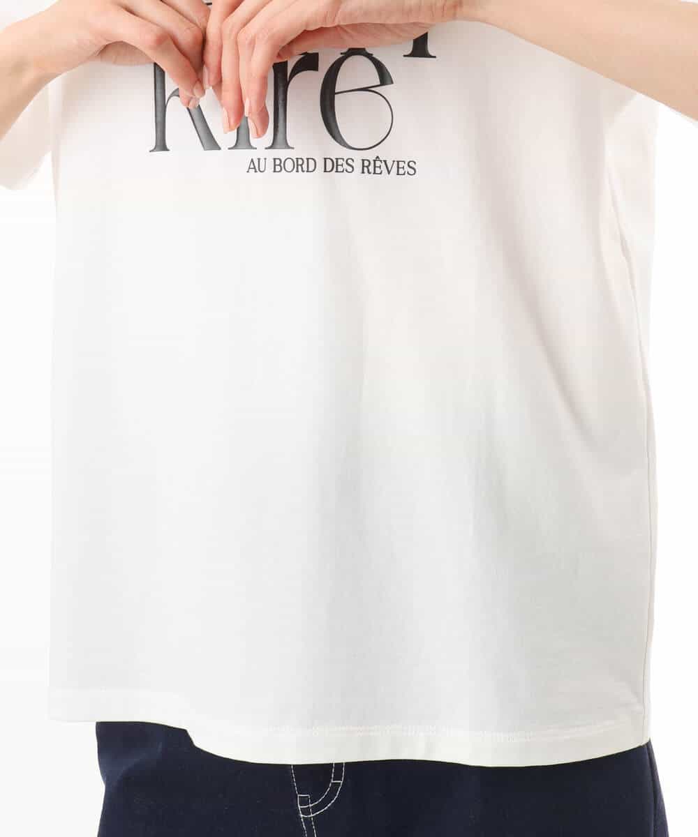 FOKID71085 MK MICHEL KLEIN(MK ミッシェルクラン) [接触冷感/洗える]コットンロゴTシャツ ホワイト