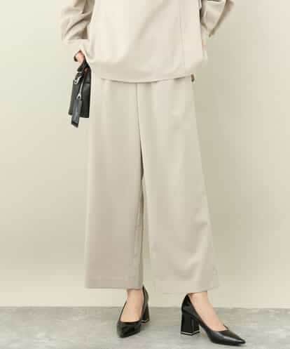 FOLAA37160 MK MICHEL KLEIN ツイルセミワイドパンツ/洗える