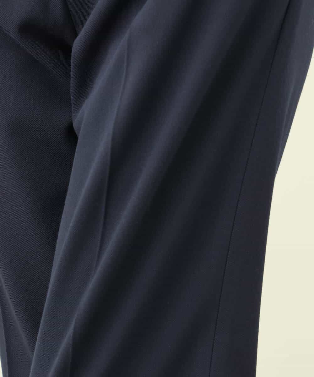 FOLAA48170 MK MICHEL KLEIN(MK ミッシェルクラン) 裏起毛テーパードパンツ(無地・チェック)/セットアップ対応/洗える グレー（チェック）