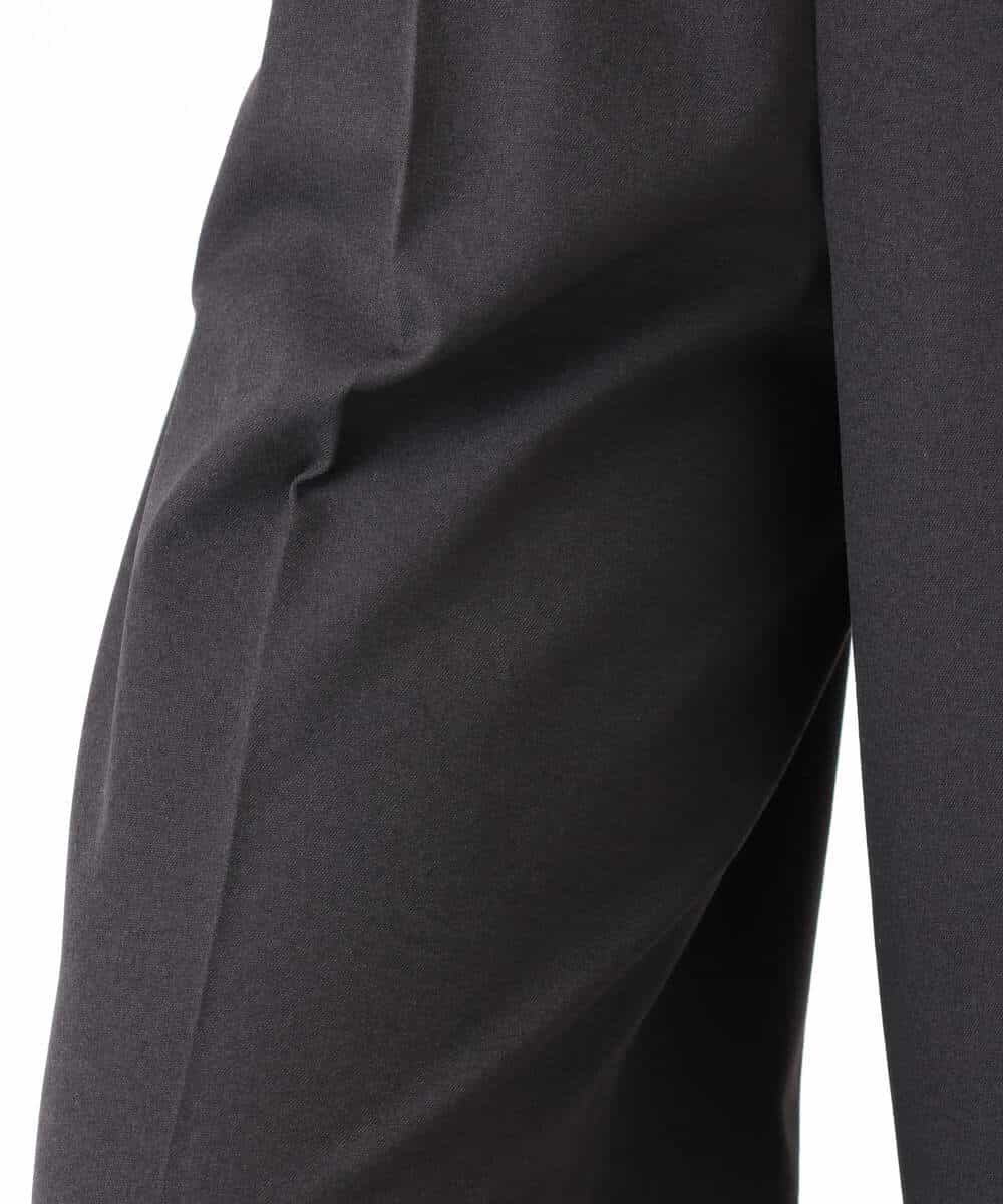 FOLAD45160 MK MICHEL KLEIN(MK ミッシェルクラン) ストレートワイドシルエットパンツ（無地・チェック）/洗える グレー（チェック）