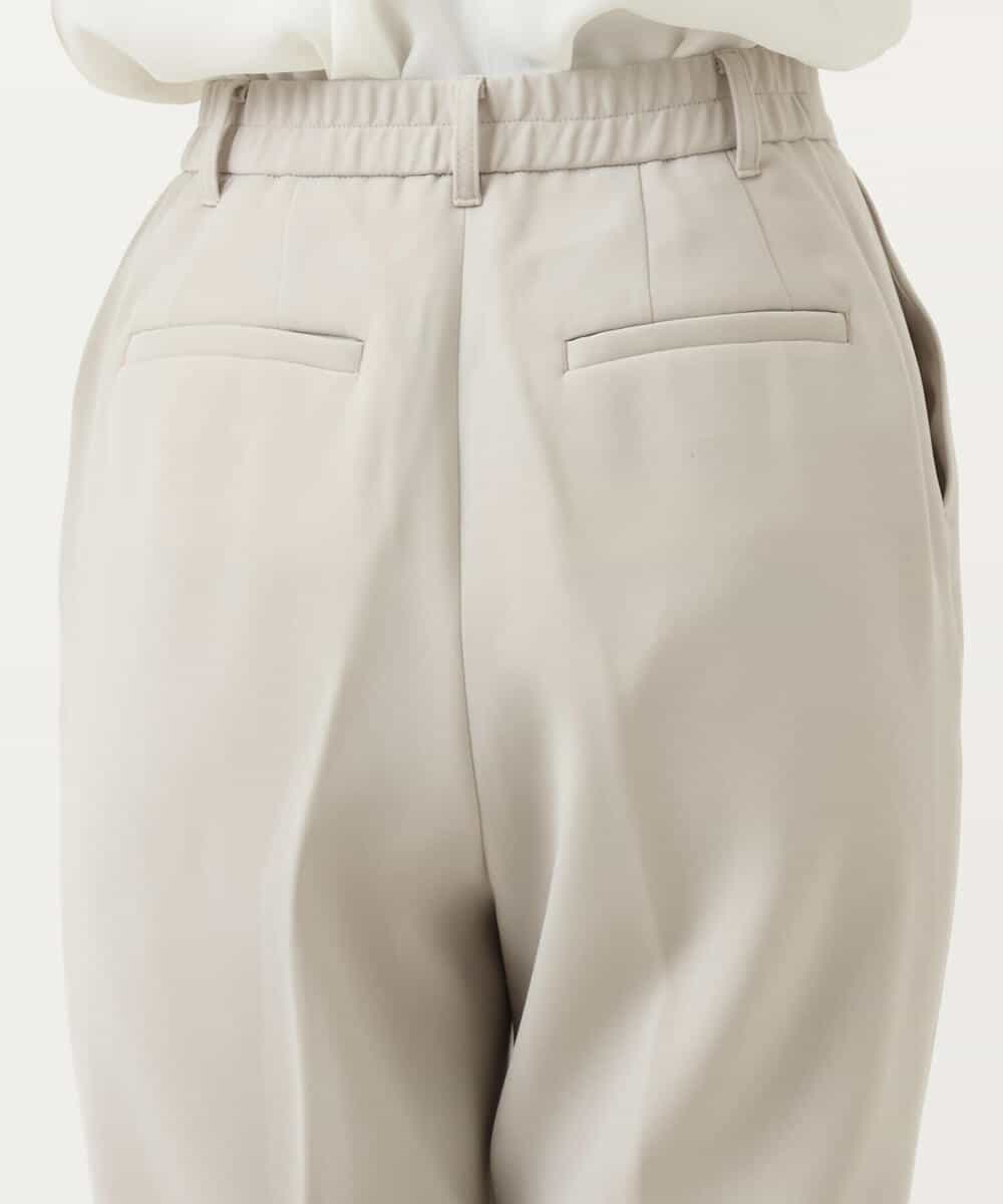 FOLDS10140 MK MICHEL KLEIN(MK ミッシェルクラン) ベーシックテーパードパンツ/Comfortシリーズ/制菌加工/洗える ライトベージュ