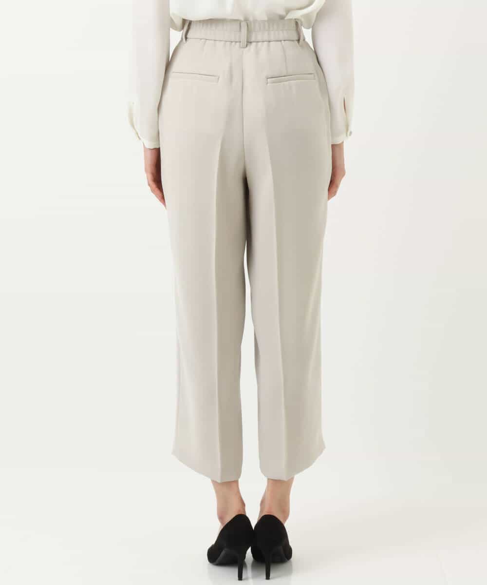 FOLDS12160 MK MICHEL KLEIN(MK ミッシェルクラン) ベーシックワイドパンツ/Comfortシリーズ/制菌加工/洗える ライトベージュ