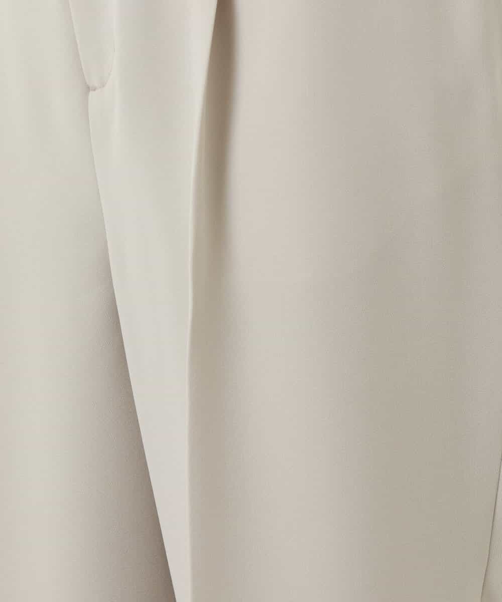 FOLDS12160 MK MICHEL KLEIN(MK ミッシェルクラン) ベーシックワイドパンツ/Comfortシリーズ/制菌加工/洗える ライトベージュ