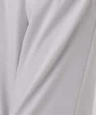 FOLFD24160 MK MICHEL KLEIN(MK ミッシェルクラン) 共地ベルト付きワイドパンツ/撥水/防シワ/洗える ライトグレー