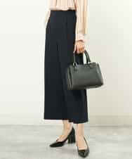FOLFS34160 MK MICHEL KLEIN(MK ミッシェルクラン) ワイドパンツ/セットアップ対応/洗える ネイビー