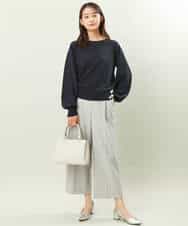 FOLFS34160 MK MICHEL KLEIN(MK ミッシェルクラン) ワイドパンツ/セットアップ対応/洗える ライトグレー
