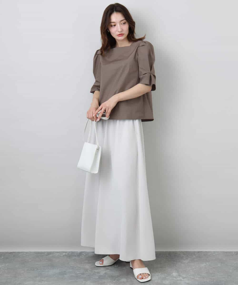 FOLGA51170 MK MICHEL KLEIN(MK ミッシェルクラン) リラクシーワイドシルエットパンツ/洗える ネイビー