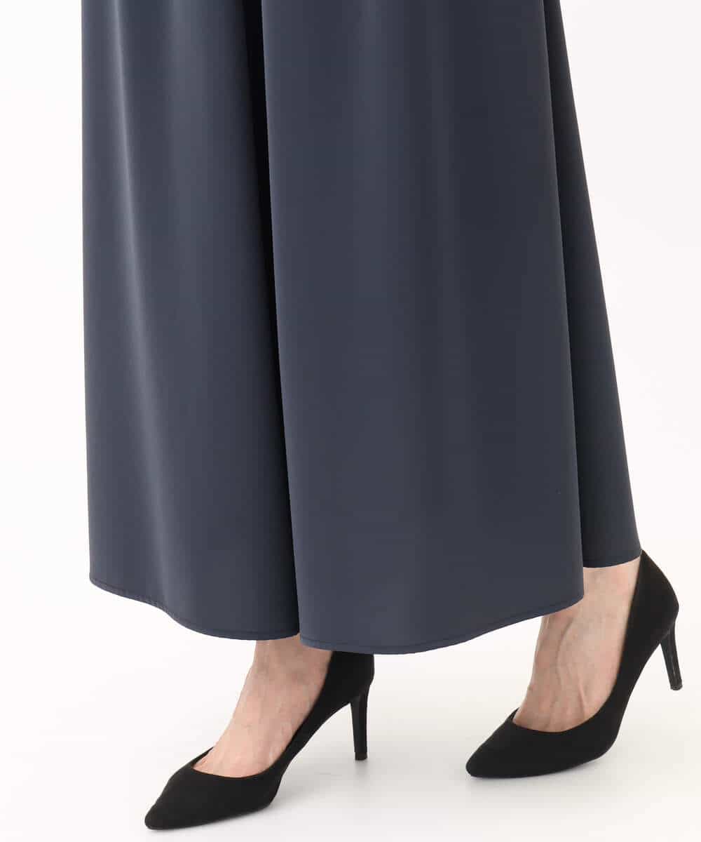 FOLGA51170 MK MICHEL KLEIN(MK ミッシェルクラン) リラクシーワイドシルエットパンツ/洗える ネイビー