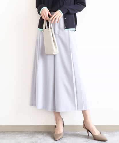 FOLGD26170 MK MICHEL KLEIN サイドプリーツガウチョパンツ/洗える