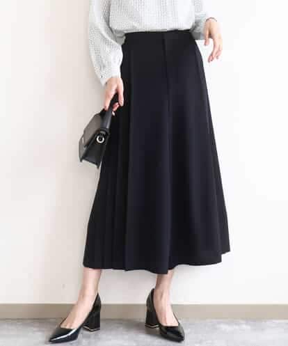 FOLGD26170 MK MICHEL KLEIN サイドプリーツガウチョパンツ/洗える