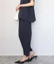 FOLGD44160 MK MICHEL KLEIN(MK ミッシェルクラン) テーパードパンツ/接触冷感/UVカット/防シワ/通気性/洗える ベージュ