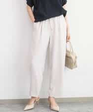 FOLGD44160 MK MICHEL KLEIN(MK ミッシェルクラン) テーパードパンツ/接触冷感/UVカット/防シワ/通気性/洗える ベージュ