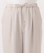 FOLGD44160 MK MICHEL KLEIN(MK ミッシェルクラン) テーパードパンツ/接触冷感/UVカット/防シワ/通気性/洗える ベージュ