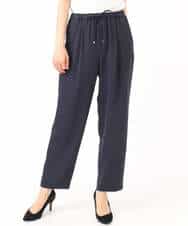 FOLGD44160 MK MICHEL KLEIN(MK ミッシェルクラン) テーパードパンツ/接触冷感/UVカット/防シワ/通気性/洗える ベージュ