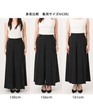 FOLGD51170 MK MICHEL KLEIN(MK ミッシェルクラン) [UVカット/洗える]ストレッチ タックガウチョパンツ アイボリー