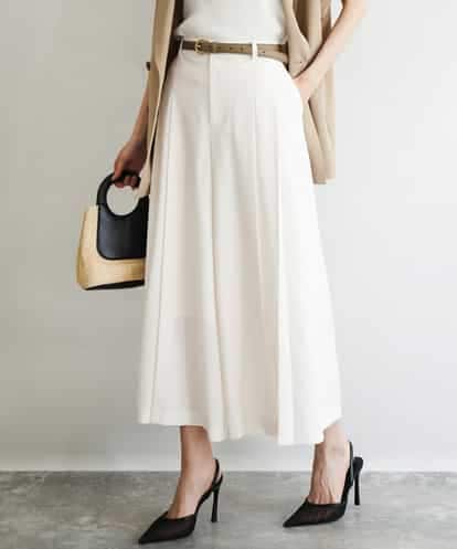 FOLGD51170  [UVカット/洗える]ストレッチ タックガウチョパンツ