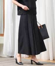 FOLGD51170 MK MICHEL KLEIN(MK ミッシェルクラン) [UVカット/洗える]ストレッチ タックガウチョパンツ アイボリー