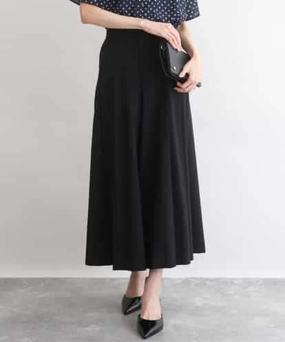 FOLGD51170 MK MICHEL KLEIN [UVカット/洗える]ストレッチ タックガウチョパンツ