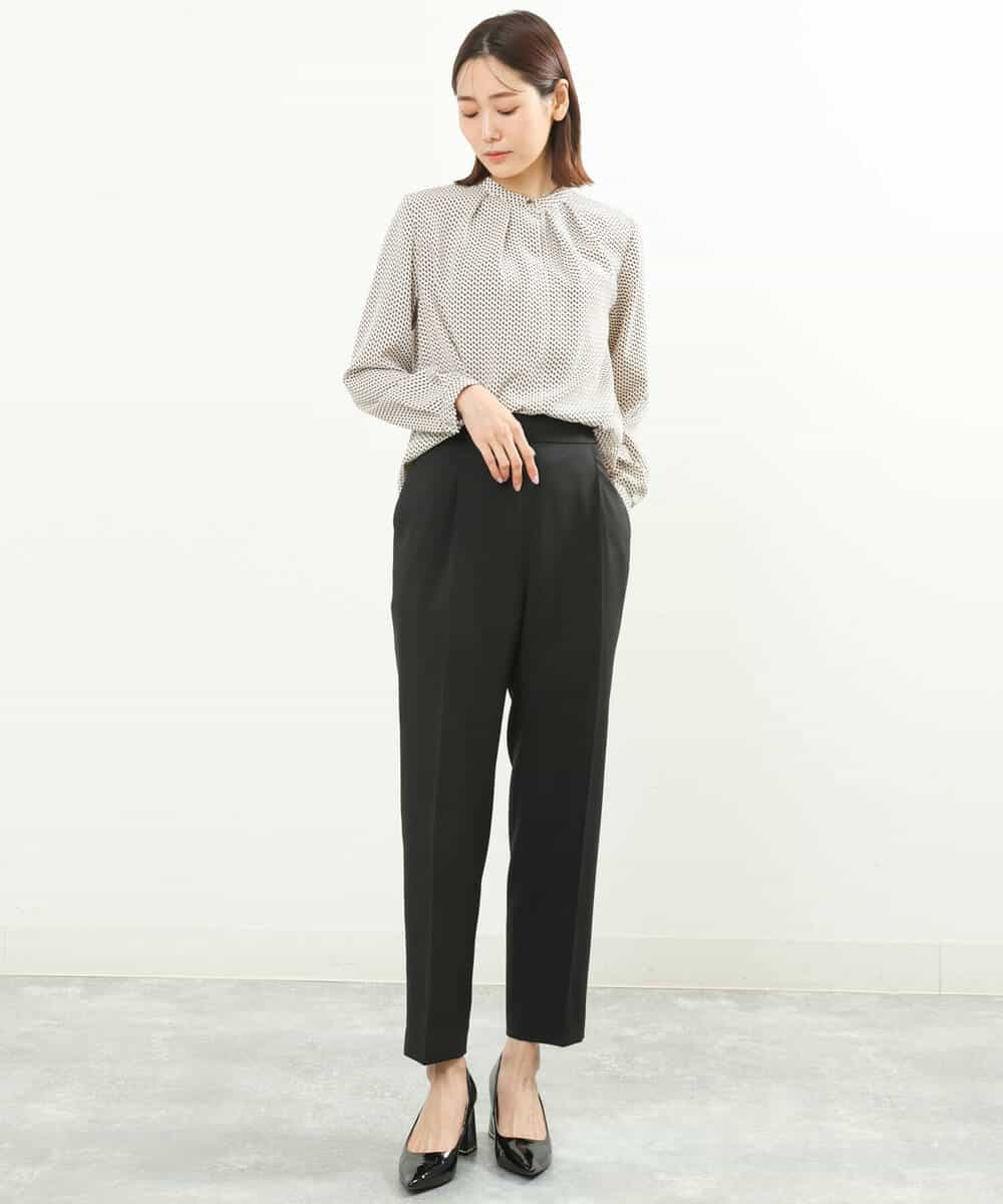 FOLGS36130 MK MICHEL KLEIN(MK ミッシェルクラン) リラックステーパードパンツ/洗える ベージュ